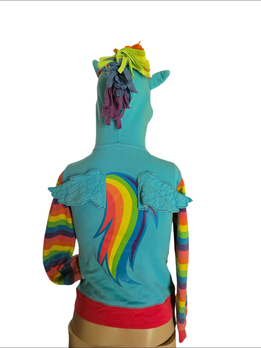 My Little Pony Rainbow Dash Zip Hoodie - Size 8-10 (girl) - Picture 2 of 16